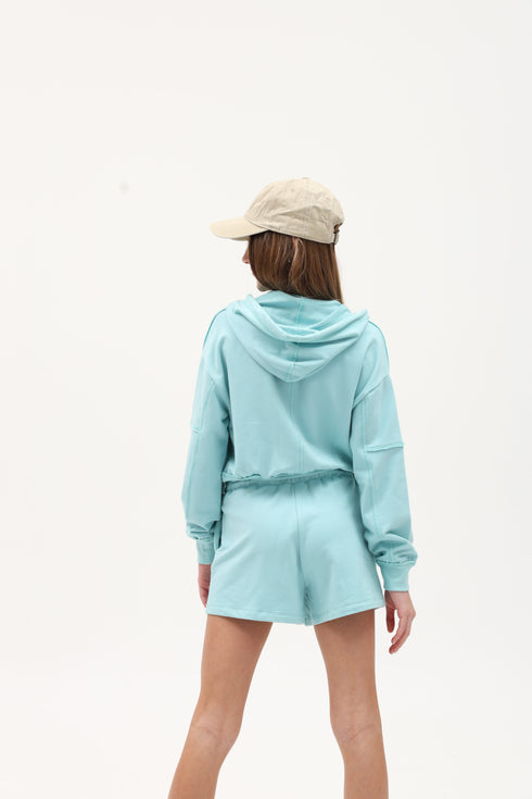 FRENCH TERRY PAPERBAG SHORTS